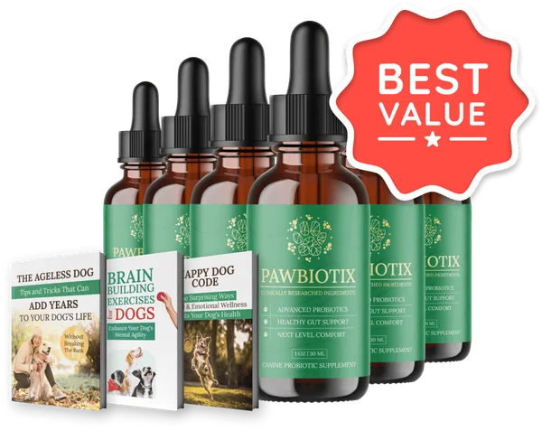 6 bottles of PawBiotix (3+3 bundle)